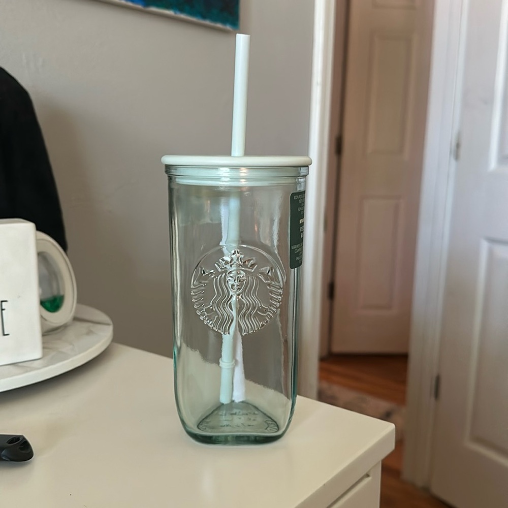 Starbucks glass tumbler